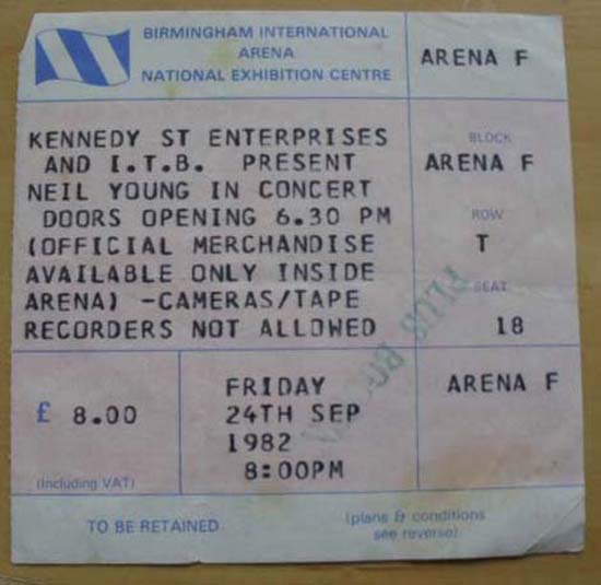 Birmingham Nec - NEIL YOUNG