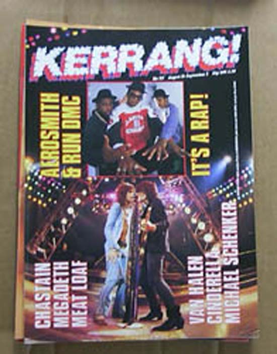 Aerosmith Kerrang No.127 MAGAZINE