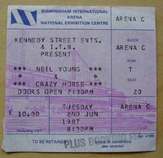 NEIL YOUNG - Birmingham Nec Album
