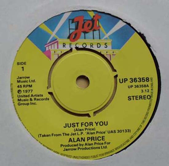 Just For You - ALAN PRICE