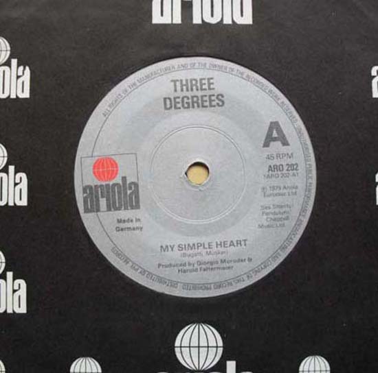Three Degrees My+Simple+Heart 7''