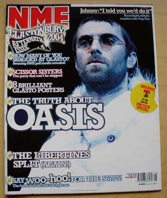 Oasis Nme MAGAZINE