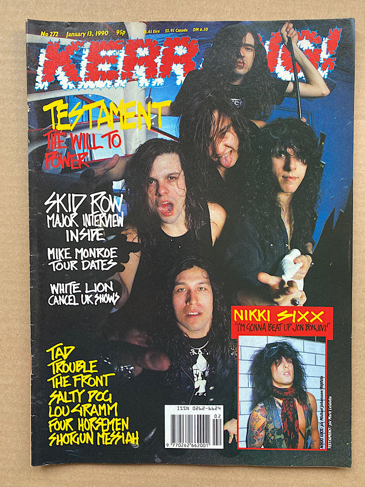 TESTAMENT - Kerrang No.272