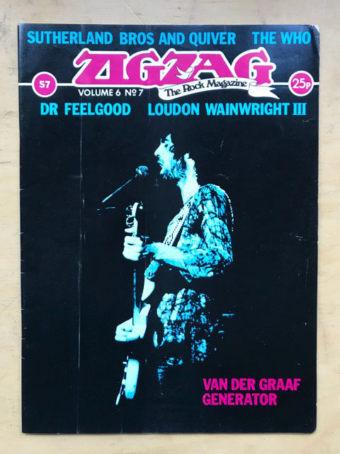 VAN DER GRAAF GENERATOR - ZIG ZAG NO.57