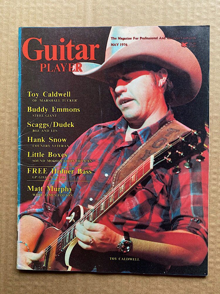 MARSHALL TUCKER BAND GUITAR PLAYER MAGAZINE MAY 1976 TOY CALDWELL COVER WITH FEA