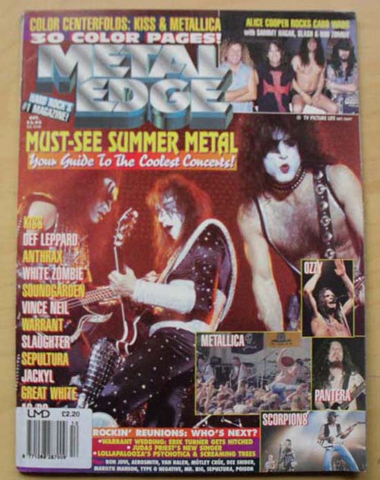 Kiss Metal+Edge MAGAZINE