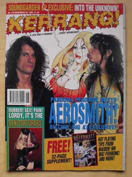 Aerosmith Kerrang No.470 MAGAZINE
