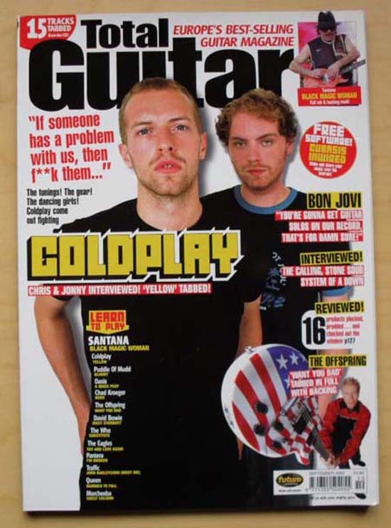COLDPLAY - Total Guitar