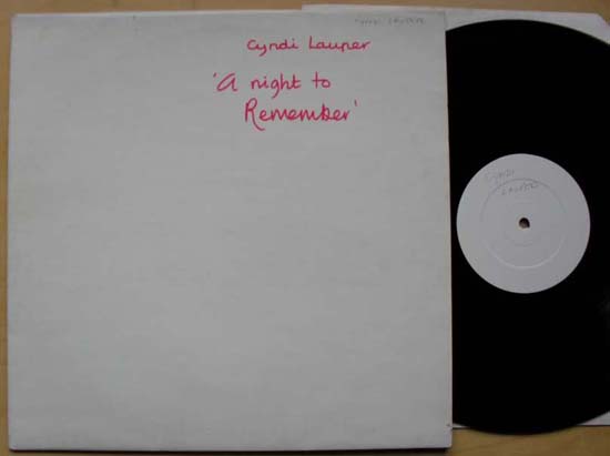 Cyndi Lauper A+Night+To+Remember LP