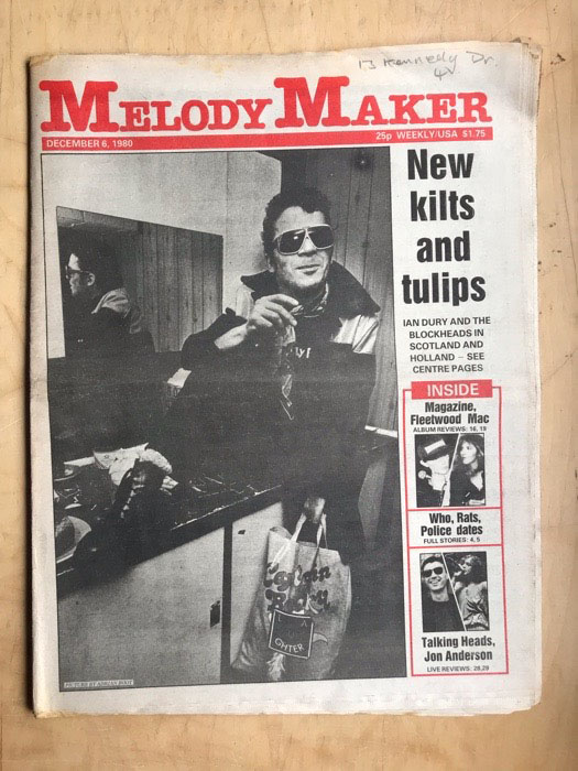 IAN DURY - MELODY MAKER