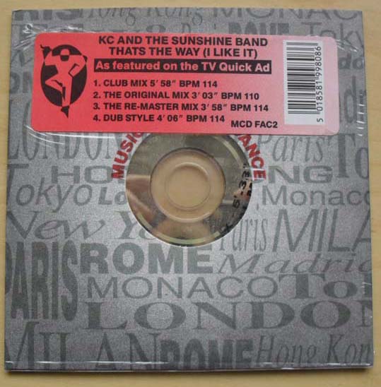 Kc And The Sunshine Band Thats The Way CD:SINGLE