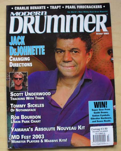 JACK DEJONETTE - MODERN DRUMMER