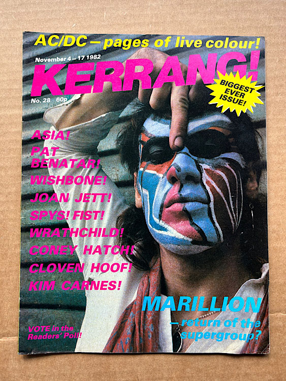 MARILLION - Kerrang No.28