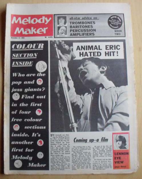 ANIMALS - MELODY MAKER