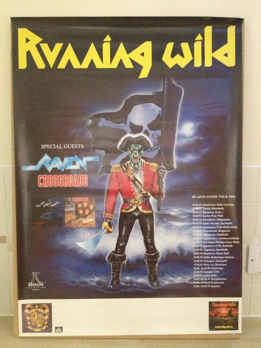 RUNNING WILD - Blazon Stone Tour 1991