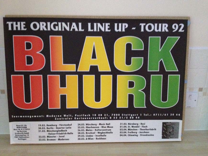 BLACK UHURU - ORIGINAL LINE UP TOUR 1992