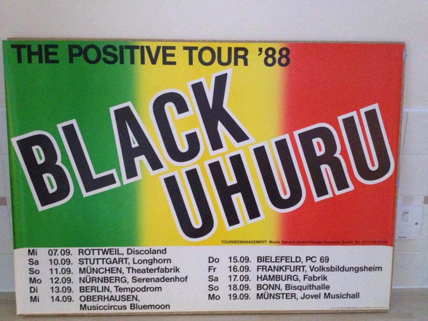 BLACK UHURU - THE POSITIVE TOUR 1988