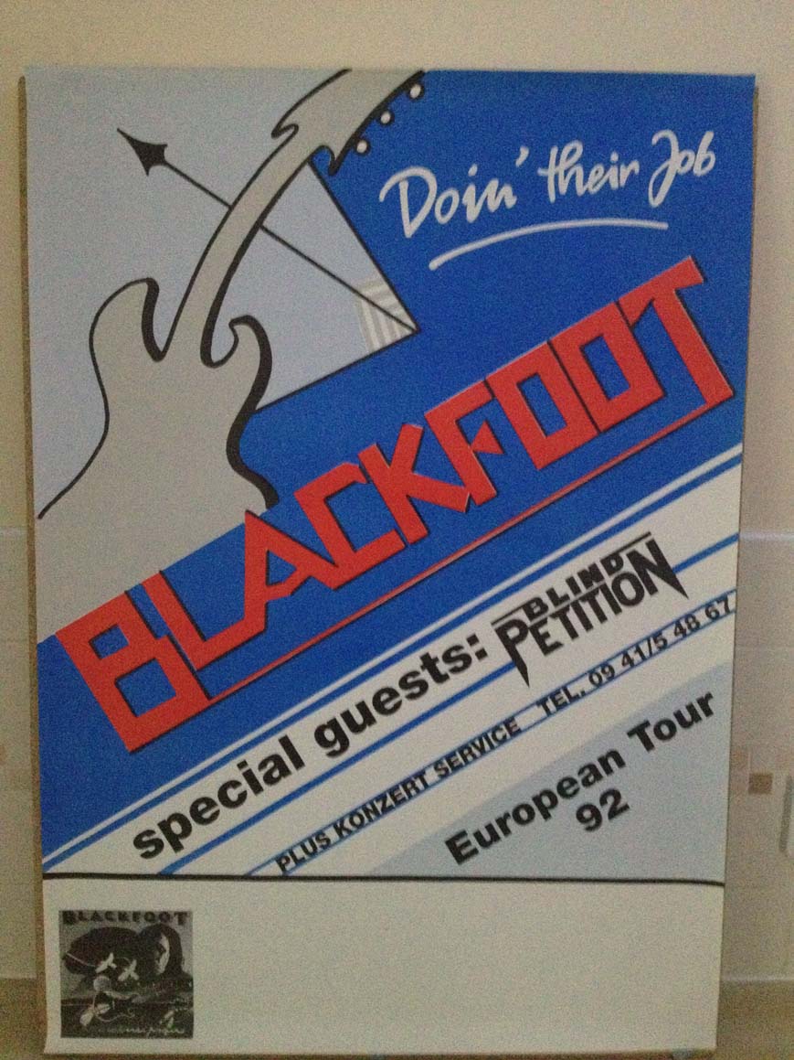 BLACKFOOT - DOIN' THEIR JOB EUROPEAN TOUR 1992