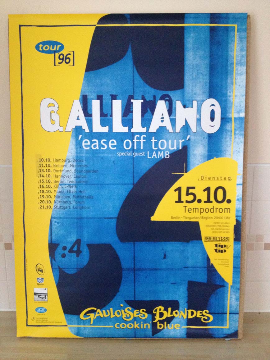 GALLIANO - EASE OFF TOUR 1996