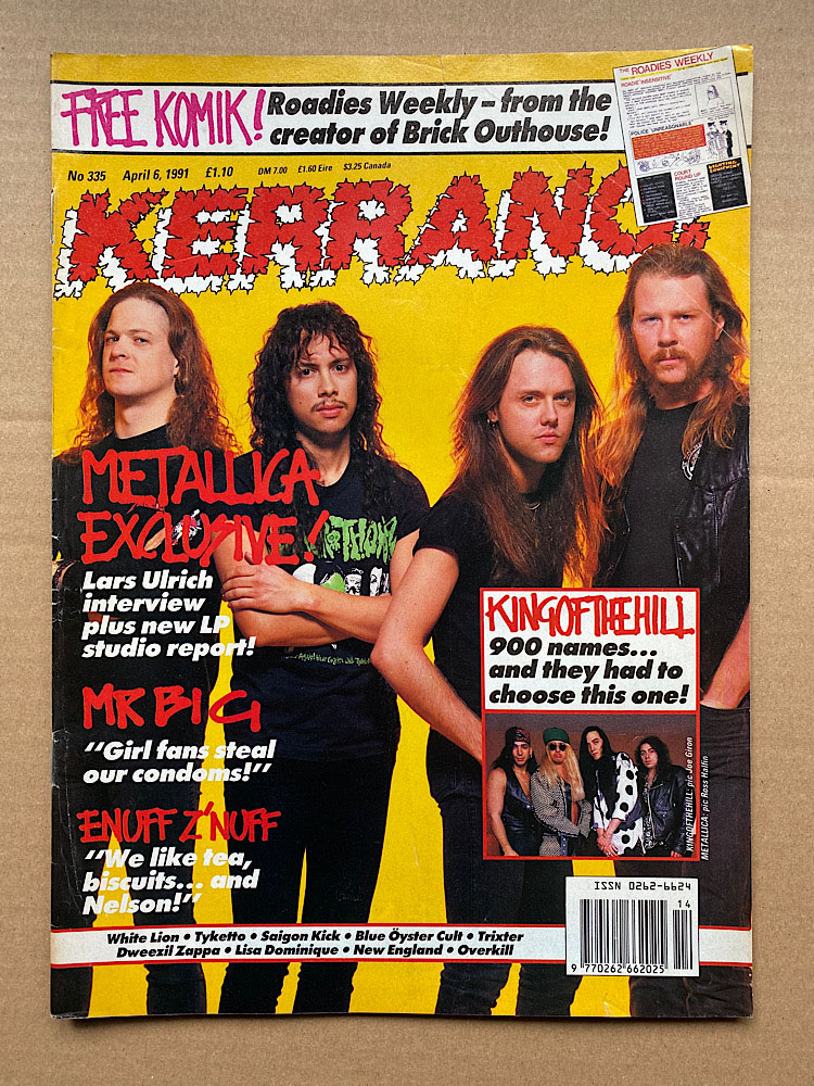 METALLICA - Kerrang No.335