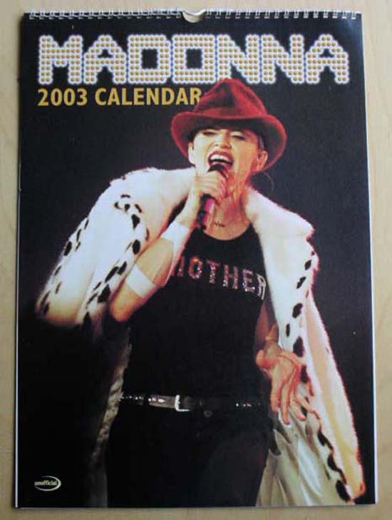 MADONNA - 2003 Calendar