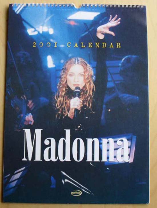 MADONNA - 2001 Calendar
