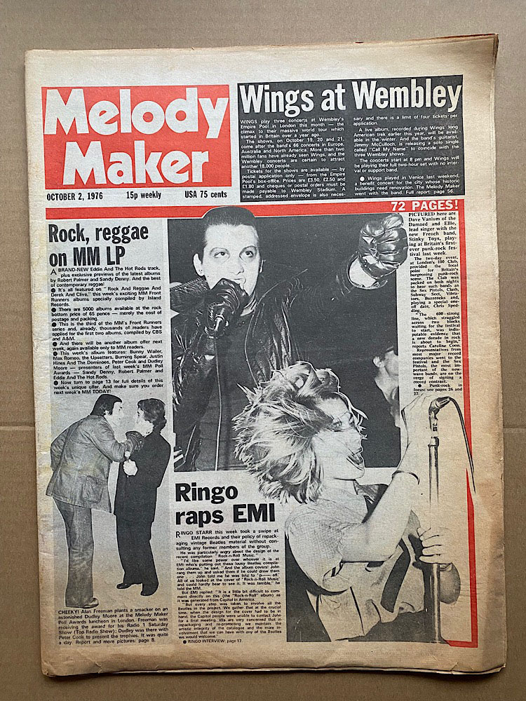 DAMNED - MELODY MAKER