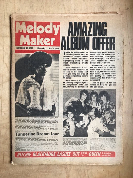 BAY CITY ROLLERS - MELODY MAKER