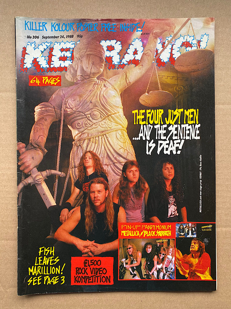 METALLICA - Kerrang No.206