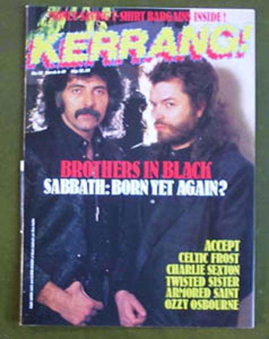 BLACK SABBATH - Kerrang No.115