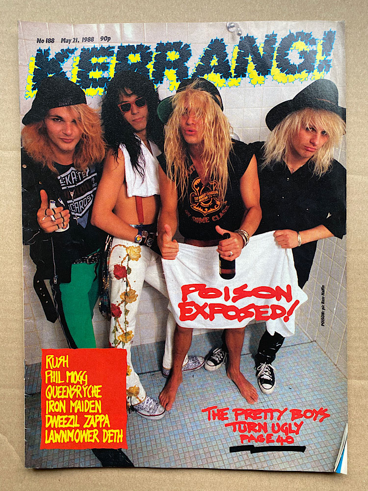 Poison Kerrang No.188 MAGAZINE