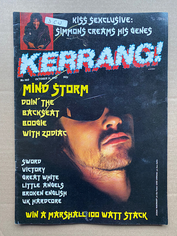 ZODIAC MINDWARP - KERRANG NO.160
