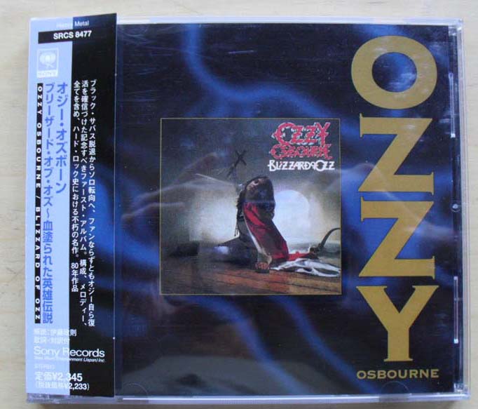 ozzy osbourne blizzard of ozz songs