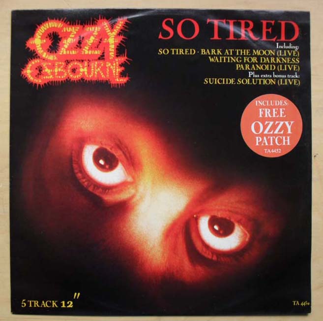 ozzy osbourne so tired letra en español