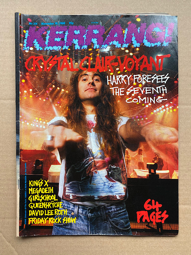Iron Maiden Kerrang No.214 MAGAZINE