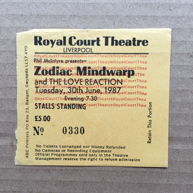 ZODIAC MINDWARP - LIVERPOOL ROYAL COURT