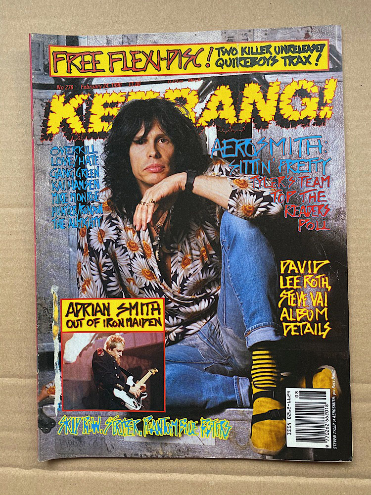 Aerosmith Kerrang No.278 MAGAZINE