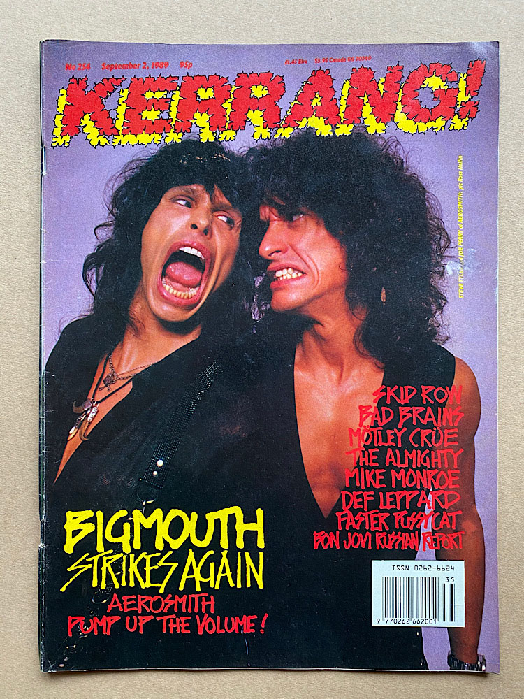 Aerosmith Kerrang No.254 MAGAZINE