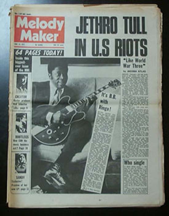 B B KING - MELODY MAKER