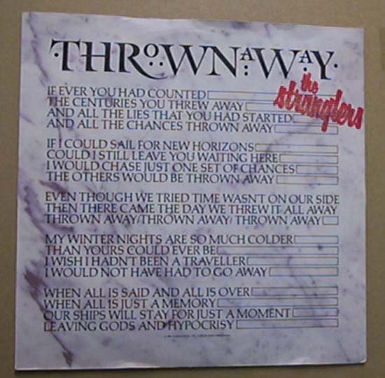 Thrown Away listings