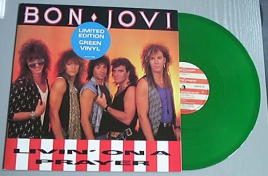 BON JOVI - Livin' On A Prayer (green)