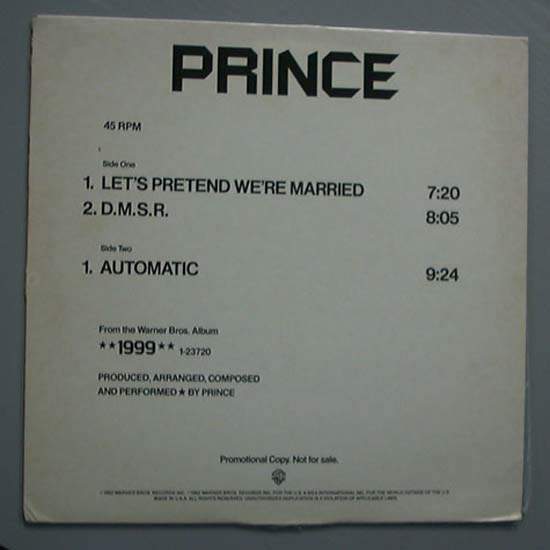 PRINCE - Let's Pretend We're Married EP