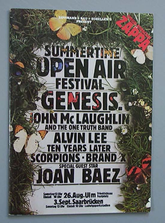 Open Air Festival 1978 - Germa listings