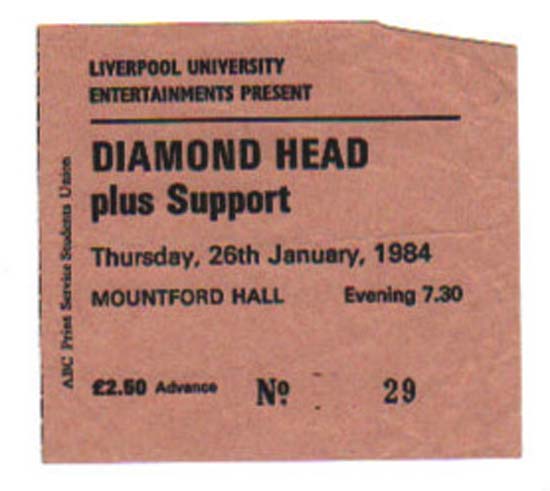 DIAMOND HEAD - LIVERPOOL UNIVERSITY