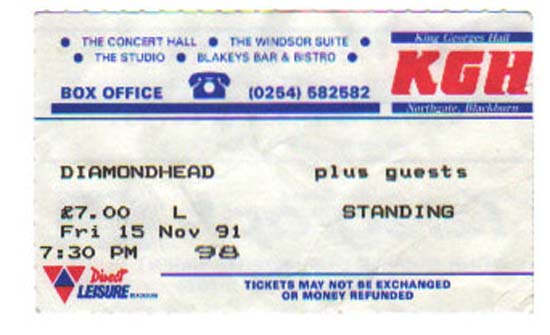 DIAMOND HEAD - BLACKBURN