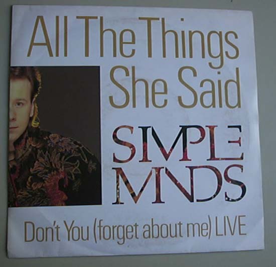 SIMPLE MINDS - All The Things She Said CD