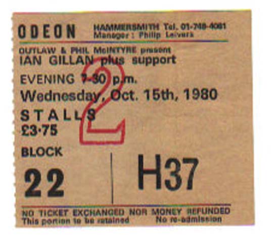 Hammersmith Odeon - listings