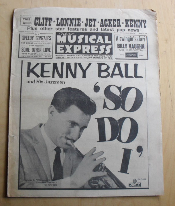 Nme by Various 1962, Magazine with rockofages - Ref:3054429796