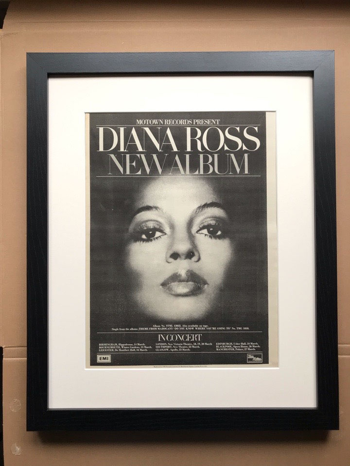 DIANA ROSS - DIANA ROSS/IN CONCERT (FRAMED) - Poster / Display