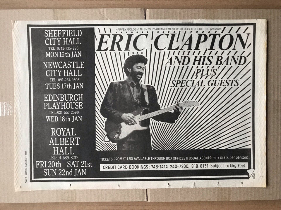 eric clapton 1988 tour